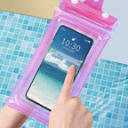 Floating, waterproof phone case with triple sealing