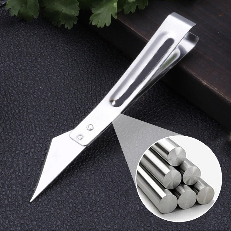 3-piece set with peeling tools in stainless steel