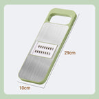 Multi-functional 7-in-1 kitchen chopper in stainless steel with hand protection