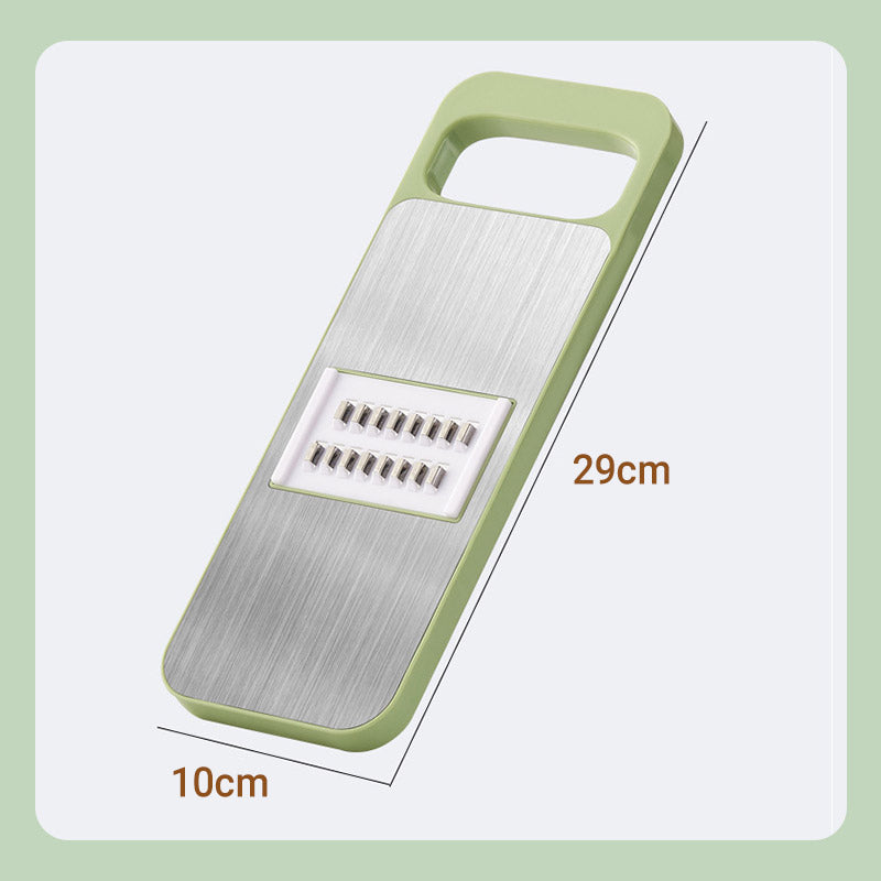 Multi-functional 7-in-1 kitchen chopper in stainless steel with hand protection
