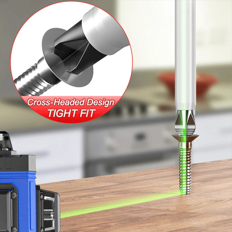 Set with non-slip screwdriver bits