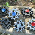 Multifunctional snowflake key with fingertip gyro