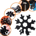 Multifunctional snowflake key with fingertip gyro