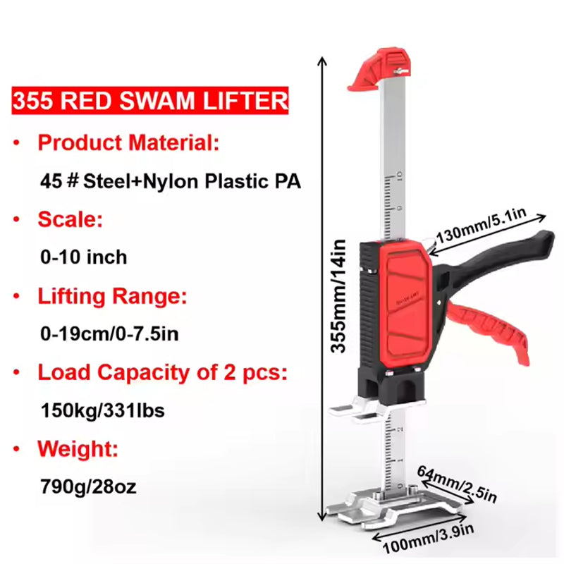 Arm Jack Tile Height Adjustment Tool for Doors and Walls