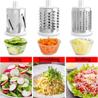 3-in-1 rotating cheese slicer and vegetable cutter