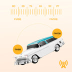 Wireless Bluetooth speaker in retro car model