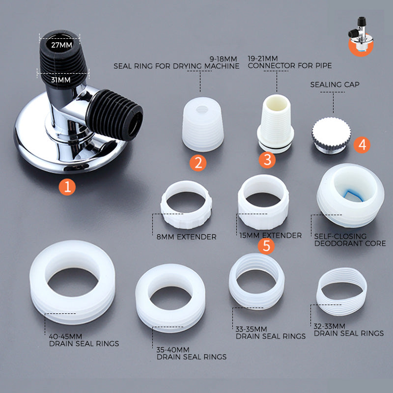 Drain protection for washing machine