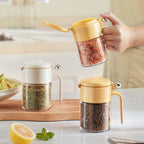 Moisture-resistant and practical spice jar with spoon