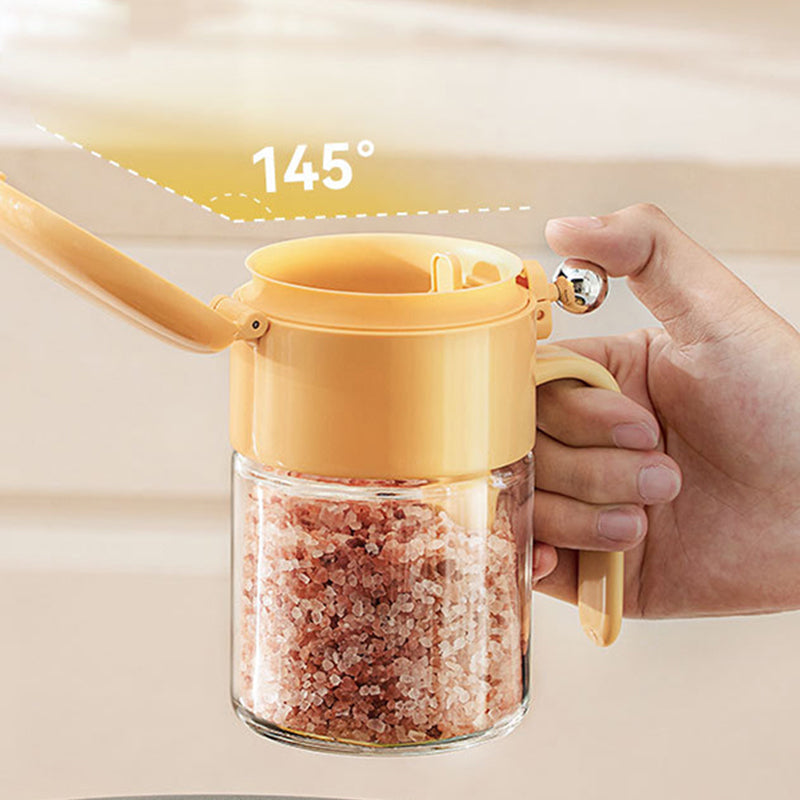 Moisture-resistant and practical spice jar with spoon