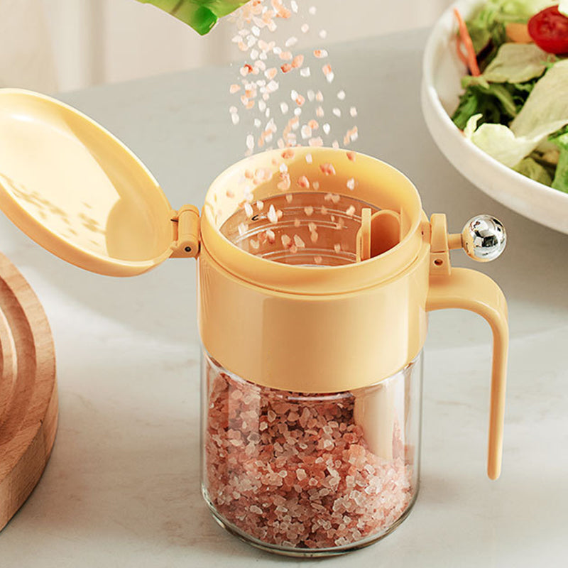 Moisture-resistant and practical spice jar with spoon