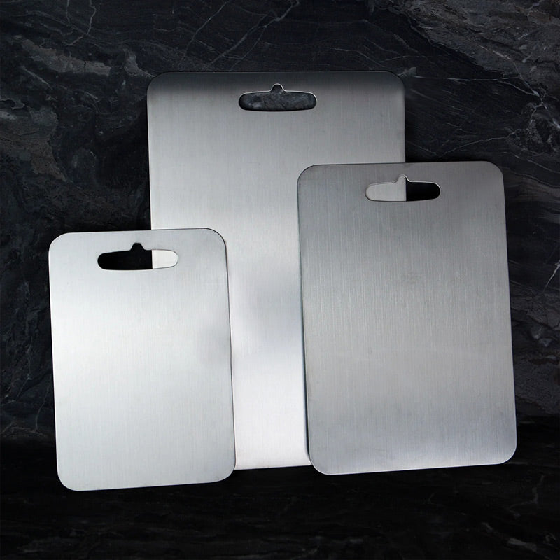 Antibacterial cutting board in stainless steel