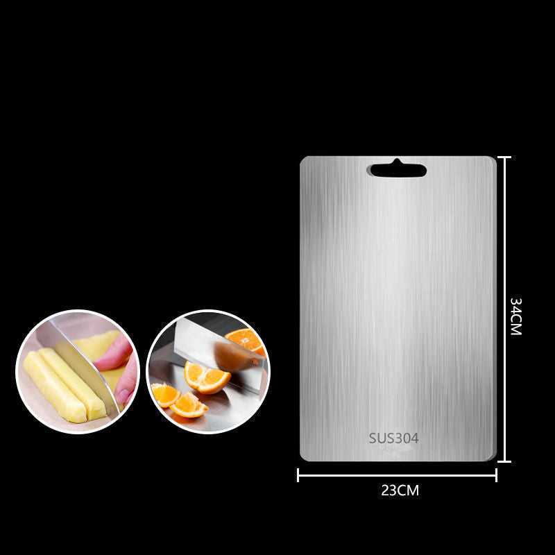 Antibacterial cutting board in stainless steel