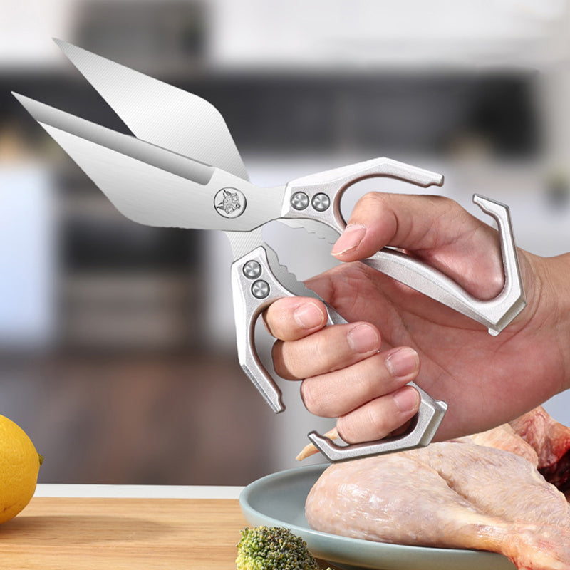 Multifunctional, high-performance kitchen scissors