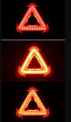 2-IN-1 solar-powered warning light at the roadside