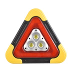 2-IN-1 solar-powered warning light at the roadside