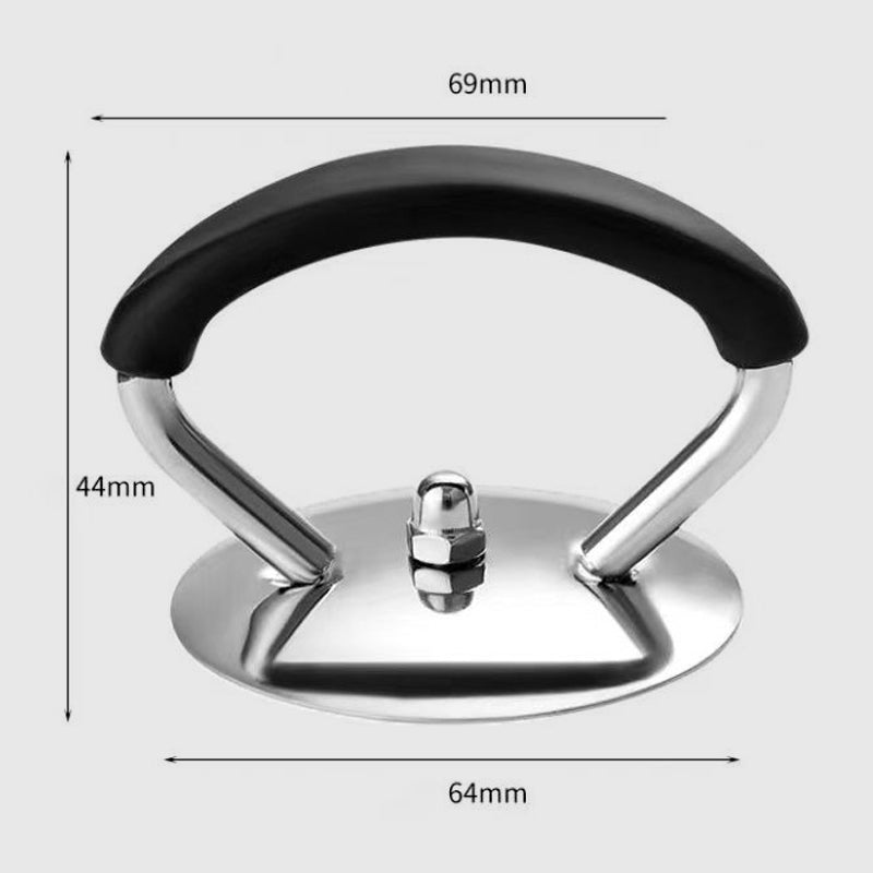 Silicone pot lid with anti-scalding knob that keeps the handle