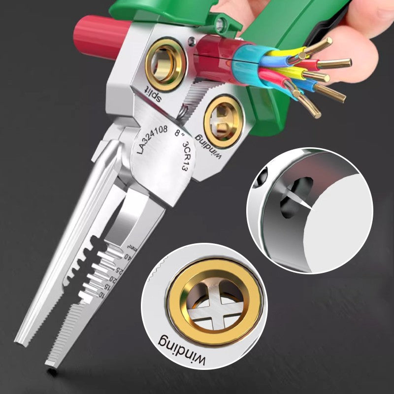 8-in-1 Multifunctional newspaper insulation scissors with electric test