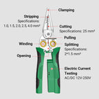 8-in-1 Multifunctional newspaper insulation scissors with electric test