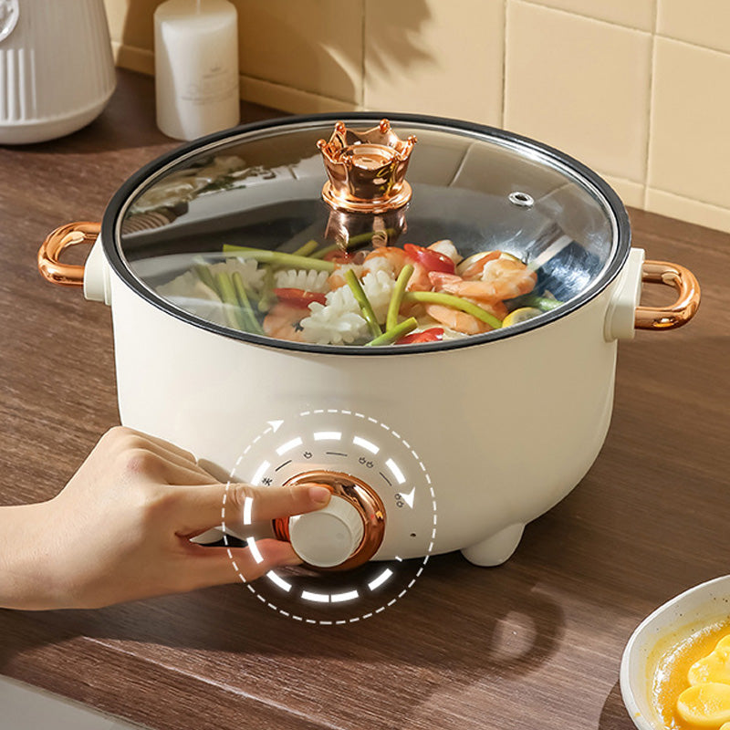 Multifunctional electric non-stick cooker with steamer