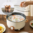 Multifunctional electric non-stick cooker with steamer