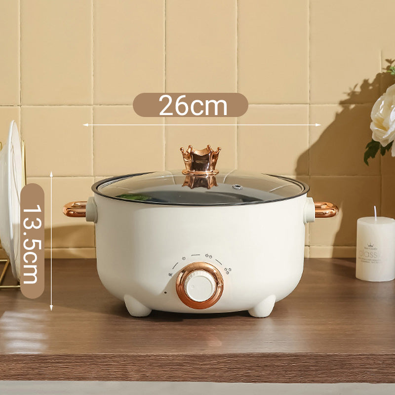Multifunctional electric non-stick cooker with steamer