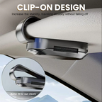 Multifunctional sunglasses holder for car's sun visor