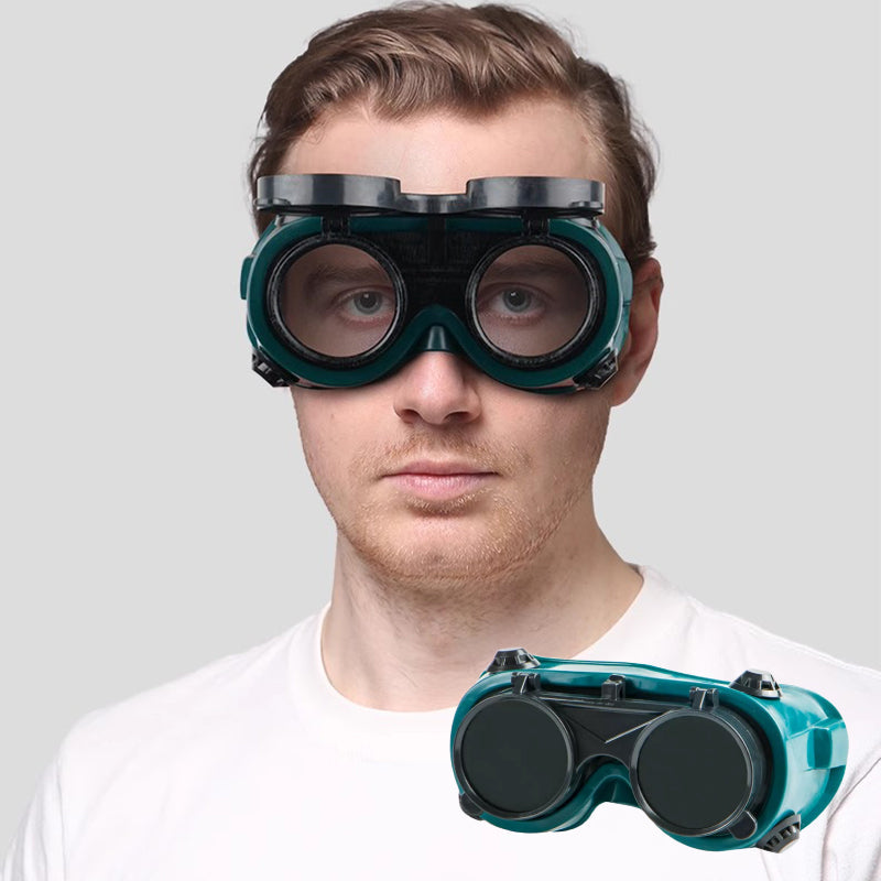 Foldable welding goggles
