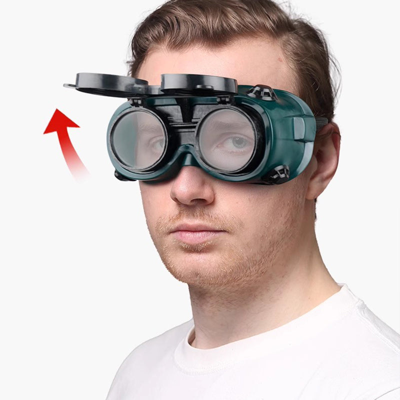 Foldable welding goggles