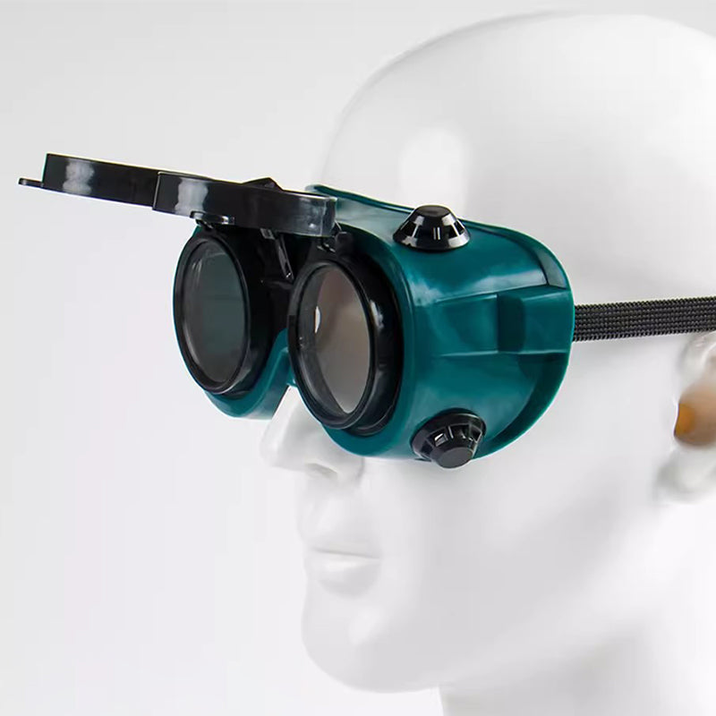 Foldable welding goggles