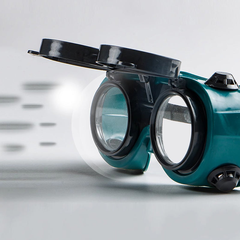 Foldable welding goggles