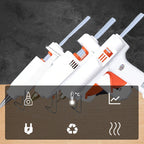 Hot glue gun set with 30 high-quality glue sticks