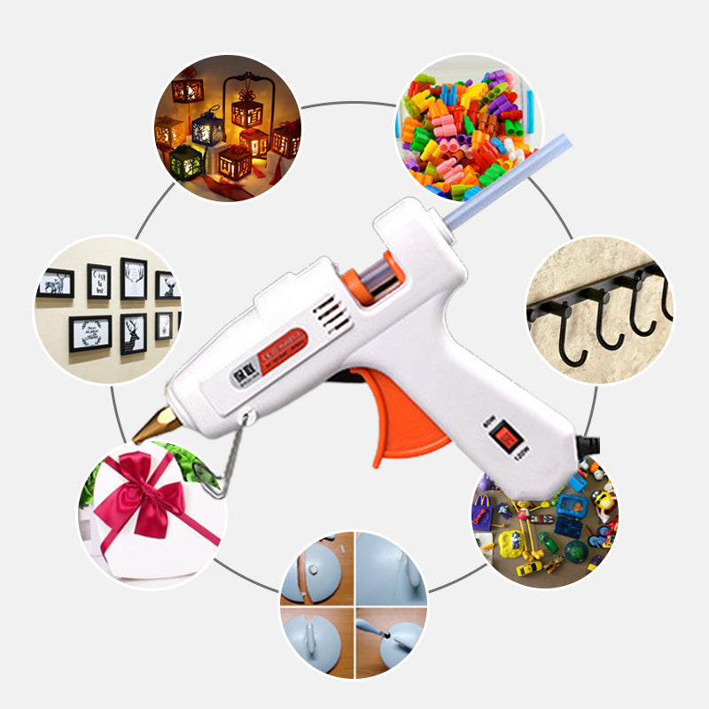 Hot glue gun set with 30 high-quality glue sticks
