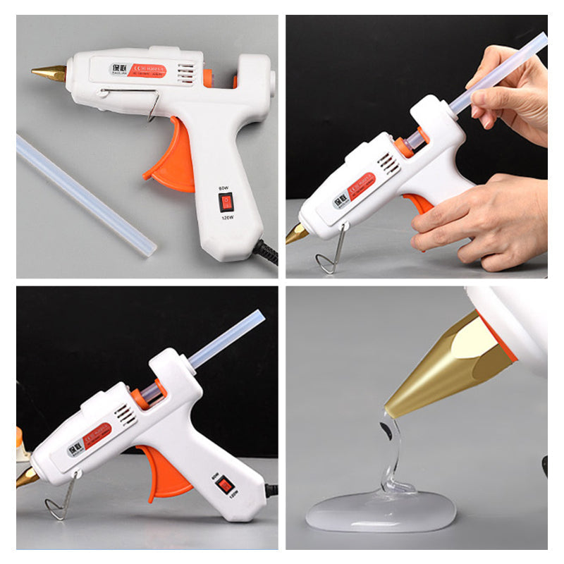 Hot glue gun set with 30 high-quality glue sticks