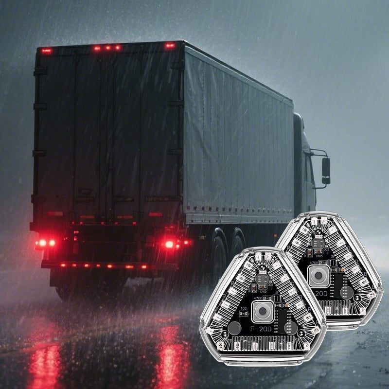 Super sharp solar flashing warning lights