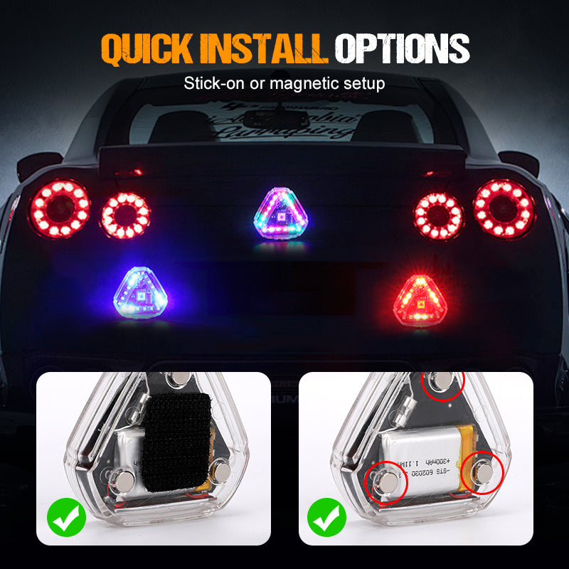 Super sharp solar flashing warning lights