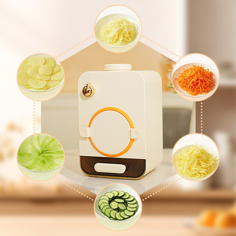 Multi-functional electric vegetable cutter and shredding machine for the kitchen