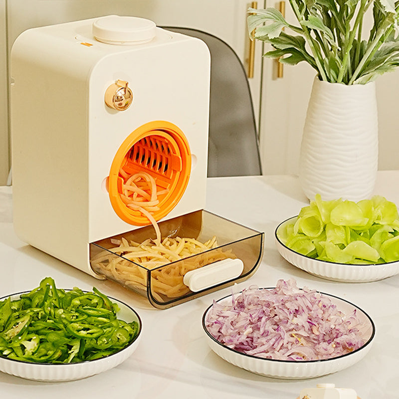Multi-functional electric vegetable cutter and shredding machine for the kitchen