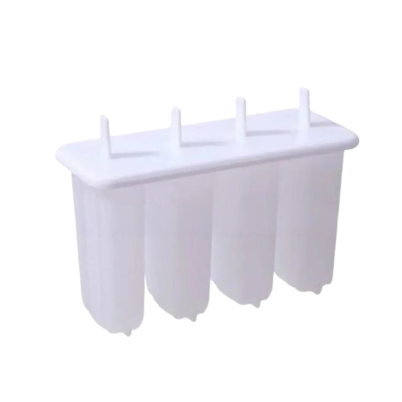 Ice pop mold with 4 cavities, lid and sticks