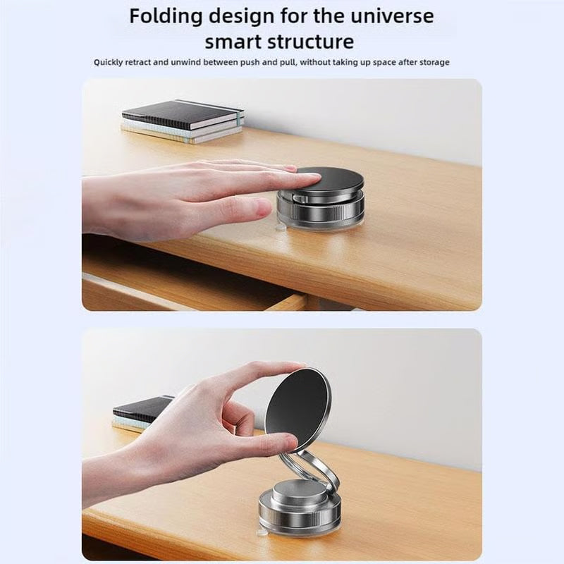 360° adjustable magnetic phone holder with vacuum