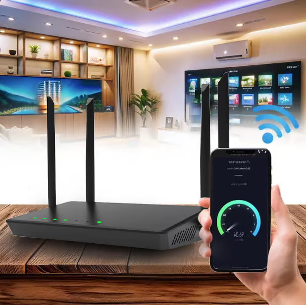 Wireless SIM router with antenna