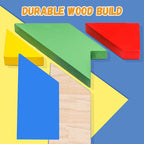 T-shaped educational wooden puzzle