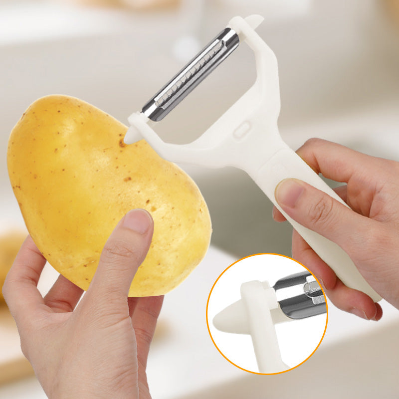 2-in-1 peeler and grater with two heads