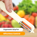 2-in-1 peeler and grater with two heads