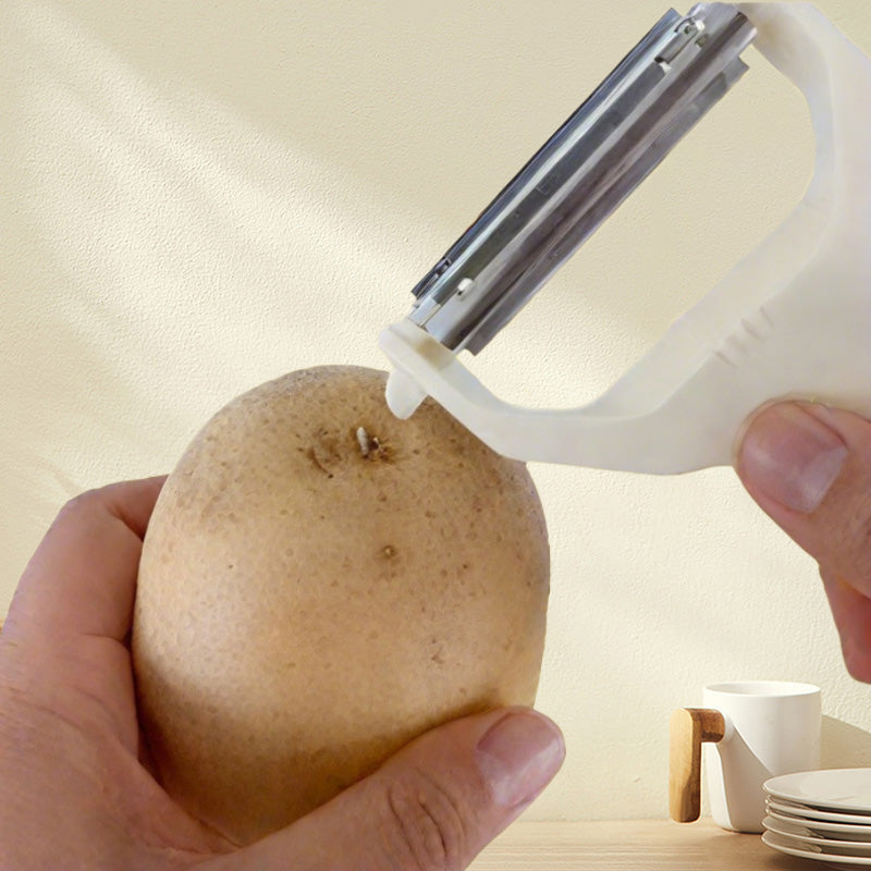 2-in-1 peeler and grater with two heads