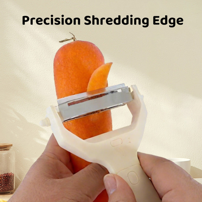 2-in-1 peeler and grater with two heads