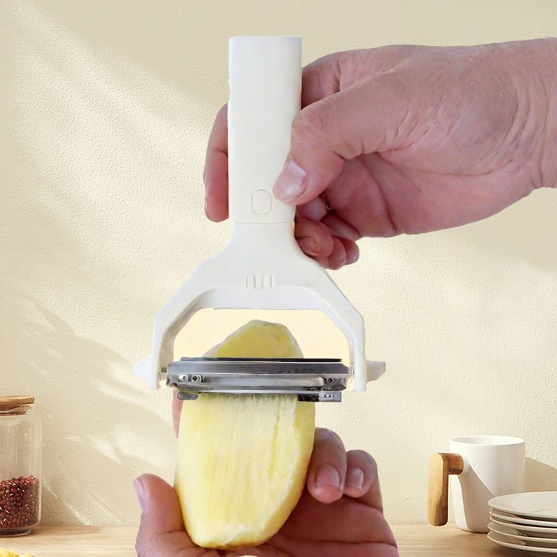 2-in-1 peeler and grater with two heads