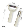 2-in-1 peeler and grater with two heads