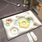 3D visual slip-resistant absorbent mat