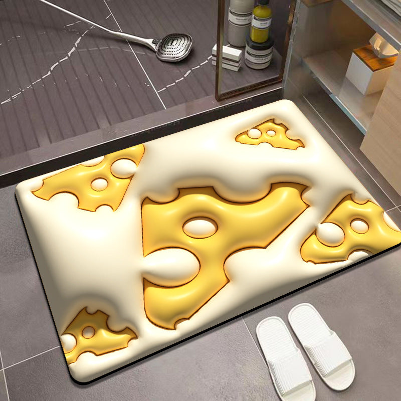 3D visual slip-resistant absorbent mat