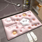 3D visual slip-resistant absorbent mat